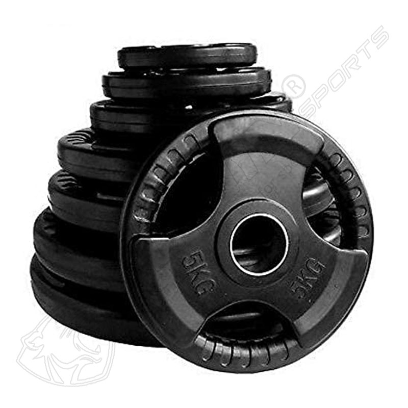 RUBBER TRI GRIP WEIGHT PLATE'