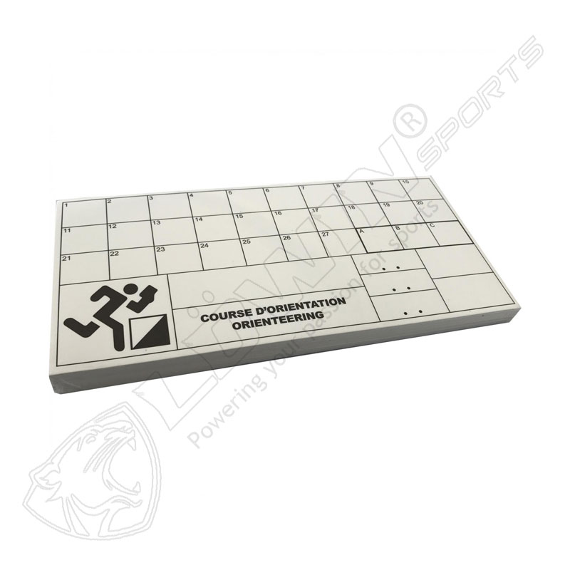 Control Orienteering Cards White Tearproof Set of 50'