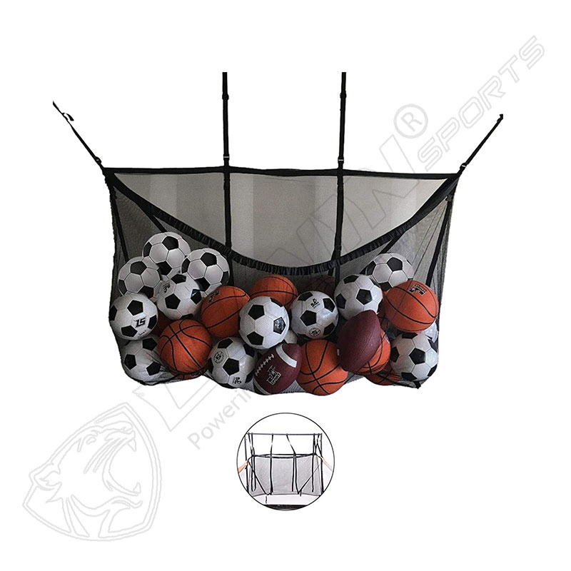 Extra Large-Capacity Sports Drawstring Mesh Bag with Strap & Hook'